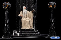 Saruman the White on Throne Statue (Lord of the Rings)