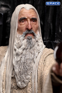 Saruman the White on Throne Statue (Lord of the Rings)