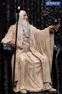 Saruman the White on Throne Statue (Lord of the Rings)