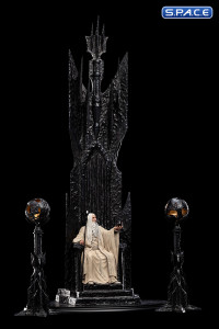 Saruman the White on Throne Statue (Lord of the Rings)