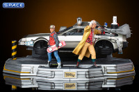 1/10 Scale DeLorean Full Set Deluxe Art Scale Statue (Back to the Future 2)
