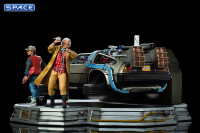 1/10 Scale DeLorean Full Set Deluxe Art Scale Statue (Back to the Future 2)