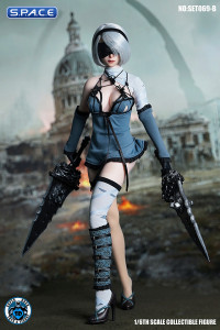 1/6 Scale blindfolded Robot Girl Character Set