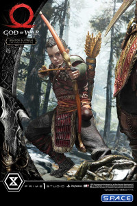 1/4 Scale Kratos & Atreus The Valkyrie Armor Set Ultimate Premium Masterline Statue (God of War)