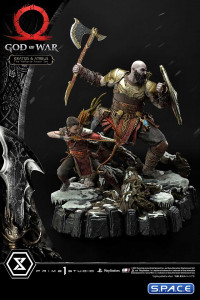 1/4 Scale Kratos & Atreus The Valkyrie Armor Set Ultimate Premium Masterline Statue (God of War)