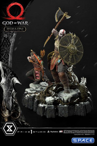 1/4 Scale Kratos & Atreus The Valkyrie Armor Set Deluxe Ultimate Premium Masterline Statue (God of War)