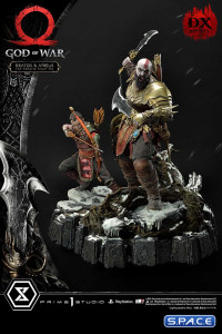 1/4 Scale Kratos & Atreus The Valkyrie Armor Set Deluxe Ultimate Premium Masterline Statue (God of War)