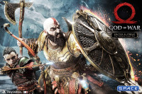 1/4 Scale Kratos & Atreus The Valkyrie Armor Set Deluxe Ultimate Premium Masterline Statue (God of War)