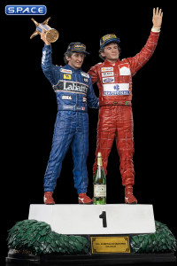 1/10 Scale Alain Prost and Ayrton Senna »The Last Podium« Deluxe Art Scale Statue (Formula 1)