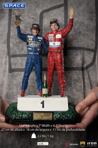 1/10 Scale Alain Prost and Ayrton Senna The Last Podium Deluxe Art Scale Statue (Formula 1)