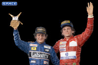 1/10 Scale Alain Prost and Ayrton Senna The Last Podium Deluxe Art Scale Statue (Formula 1)