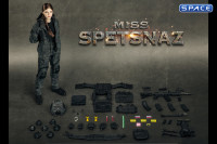 1/6 Scale Miss Spetsnaz with black Vest - MCB Camouflage Russian Combat Women Soldier