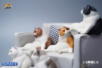 1/6 Scale sitting Cat (white)