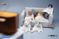1/6 Scale sitting Cat (white)