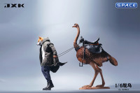 1/6 Scale Ostrich with saddle (brown)