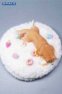 1/6 Scale Shiba Inu - sleeping on stomach (brown)