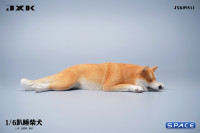 1/6 Scale Shiba Inu - sleeping on stomach (brown)