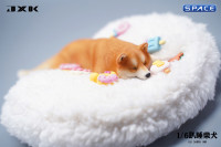 1/6 Scale Shiba Inu - sleeping on stomach (brown)