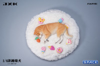 1/6 Scale Shiba Inu - sleeping sideward (brown)