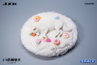 1/6 Scale Shiba Inu - sleeping sideward (white)