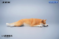 1/6 Scale sleeping Shiba Inu Set (brown)