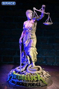 Lady Justice Rock Iconz on Tour Statue (Metallica)