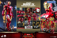 1/4 Scale Iron Man Mark IV with Suit Up Gantry QS021 (Iron Man 2)