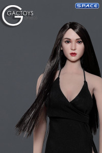 1/6 Scale Jennica Head Sculpt (long black hair)