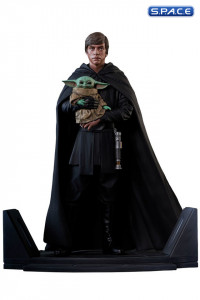 Luke Skywalker & Grogu Premier Collection Statue (The Mandalorian)