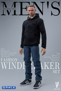 1/6 Scale Fashion Windbreaker Set for Men