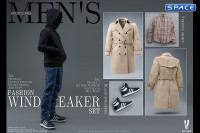 1/6 Scale Fashion Windbreaker Set for Men