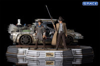 1/10 Scale DeLorean Full Set Deluxe Art Scale Statue (Back to the Future 3)