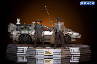 1/10 Scale DeLorean Full Set Deluxe Art Scale Statue (Back to the Future 3)