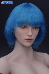 1/6 Scale Antonia Head Sculpt (blue hair)