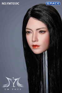 1/6 Scale Koko Head Sculpt (long black hair)