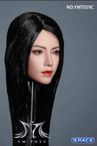 1/6 Scale Koko Head Sculpt (long black hair)