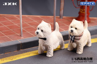 1/6 Scale white West Highland Terrier Version A