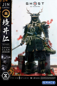 1/4 Scale Jin Sakai The Ghost Sakai Clan Armor Deluxe Ultimate Premium Masterline Statue - Bonus Version (Ghost of Tsushima)