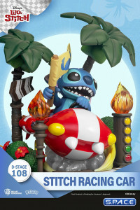 Stitch Racing Car Diorama Stage 108 (Lilo & Stitch)