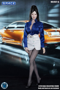 1/6 Scale Business Girl Outfit (blue)