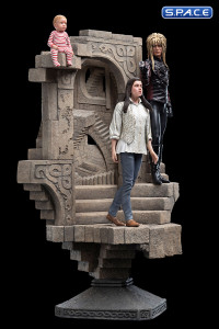 Jareth and Sarah in the Illusionary Maze Statue (Labyrinth)