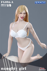 1/6 Scale Naughty Girl Yoki Head Sculpt (blonde hair)