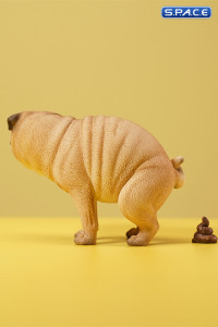 1/6 Scale half squatting Pug (brown)