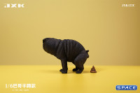 1/6 Scale half squatting Pug (black)