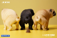 1/6 Scale half squatting Pug (black)