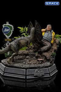 1/10 Scale Dennis Nedry meets the Dilophosaurus Deluxe Art Scale Statue (Jurassic Park)