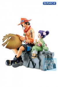 Ace & Otama Emorial Vignette PVC Statue - Ichibansho Series (One Piece)