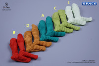1/6 Scale unisex fashion printed Socks (red)
