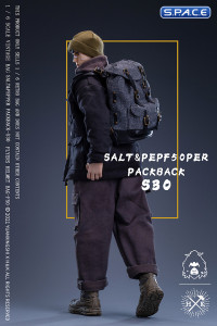 1/6 Scale Vintage Bag Salt & Pepper Backpack S30 (black pepper salt)