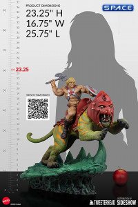 He-Man & Battle Cat Classic Deluxe Maquette (Masters of the Universe)